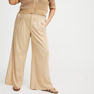 NWT TORRID Wide Leg Stretch Challis High-Rise Pant - 20 REGULAR